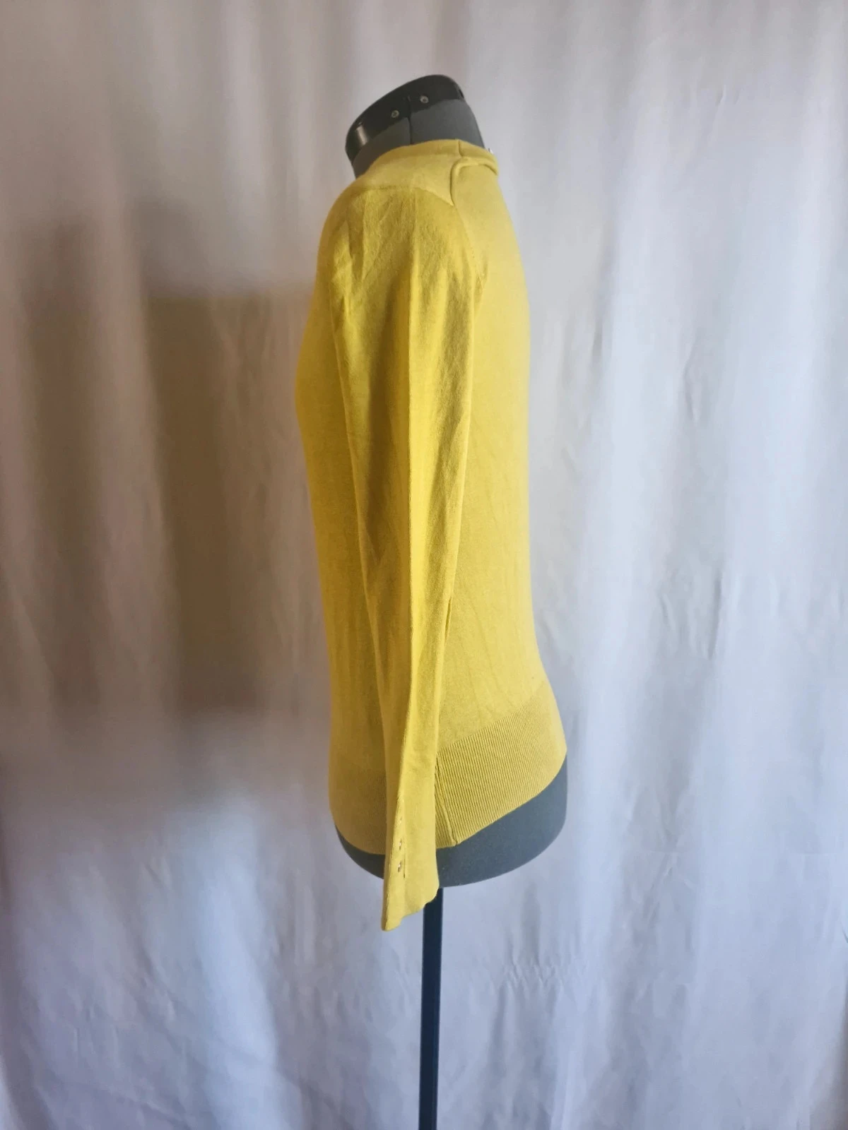 Zara gele trui met fijne breisel – Maat S – Ronde hals – photo 2